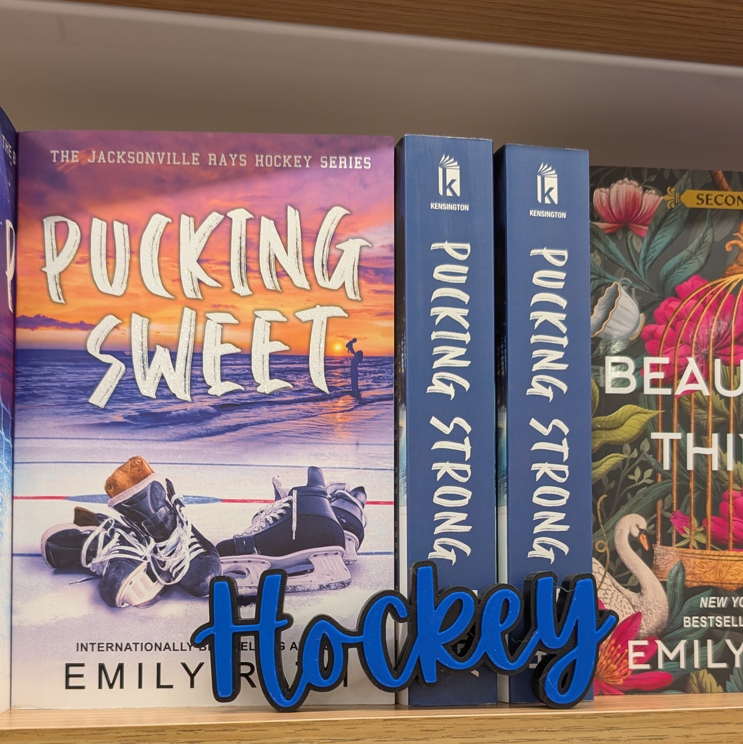 Hockey Book Shelf Sitter