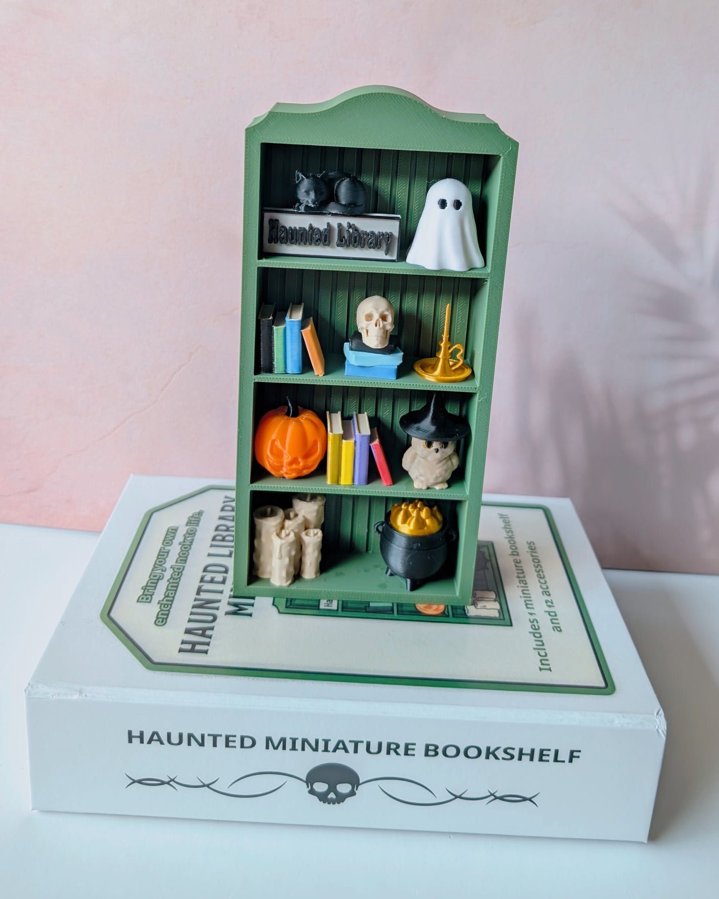 Haunted Miniature Bookshelf