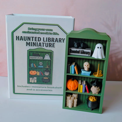 Haunted Miniature Bookshelf