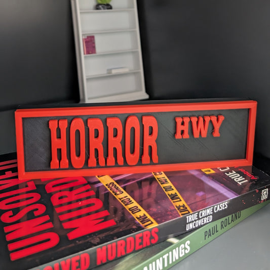 Horror - Book Shelf Sign