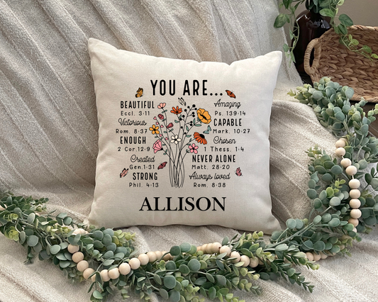 Motivational Name Pillow