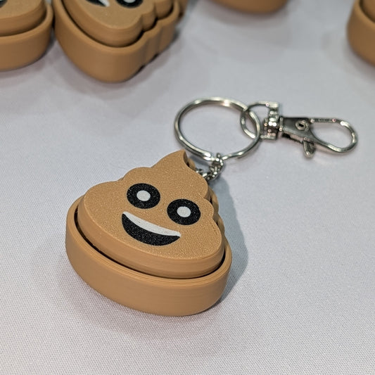 Poop Emoji Fidget Keychain