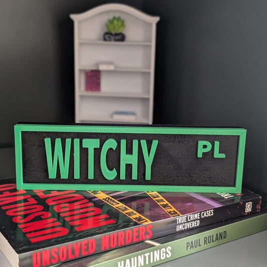 Witchy - Book Shelf Sign
