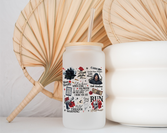 Run Little Mouse - Frosted Glass Cup