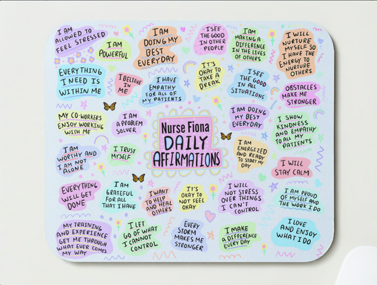 Nurse Daily Affirmation Mousepad - Personalized