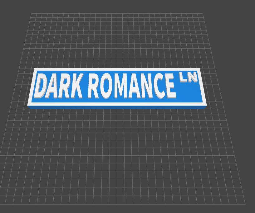 Dark Romance - Book Shelf Sign