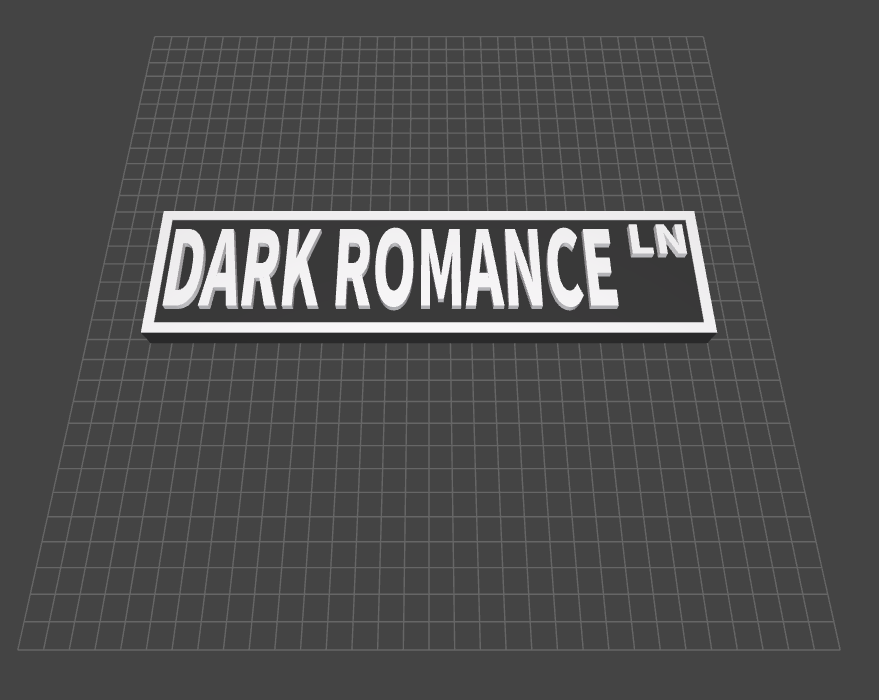 Dark Romance - Book Shelf Sign