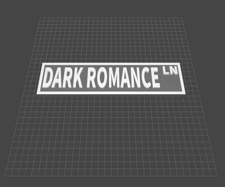 Dark Romance - Book Shelf Sign