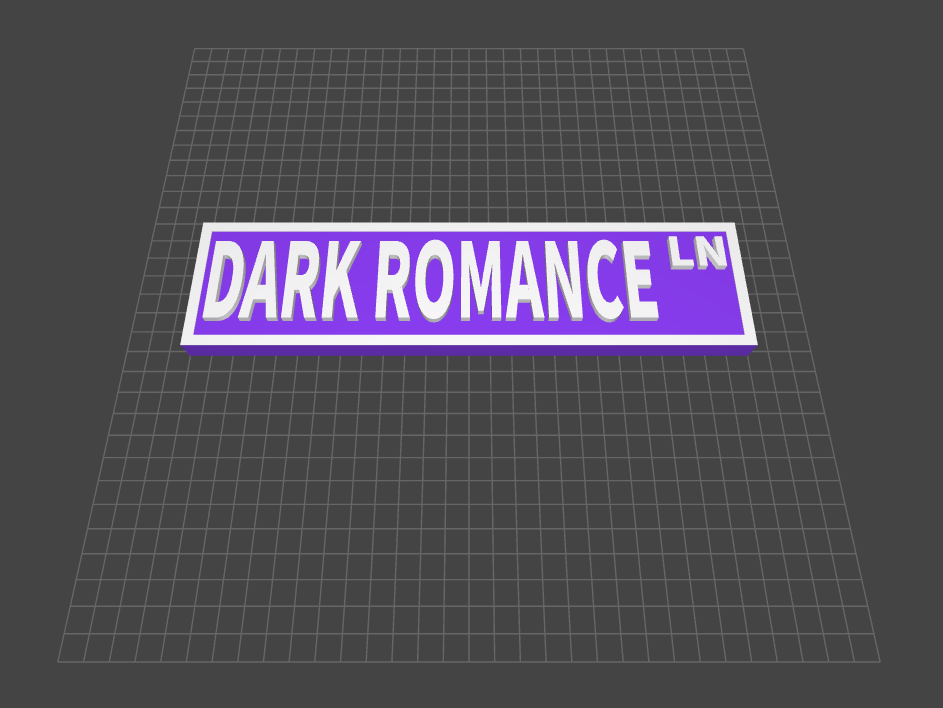 Dark Romance - Book Shelf Sign