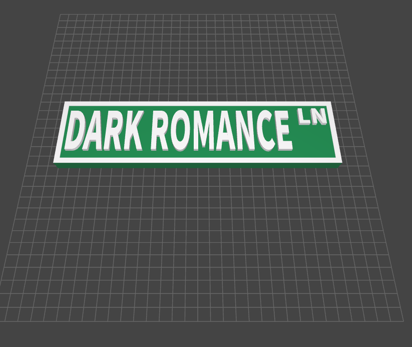 Dark Romance - Book Shelf Sign