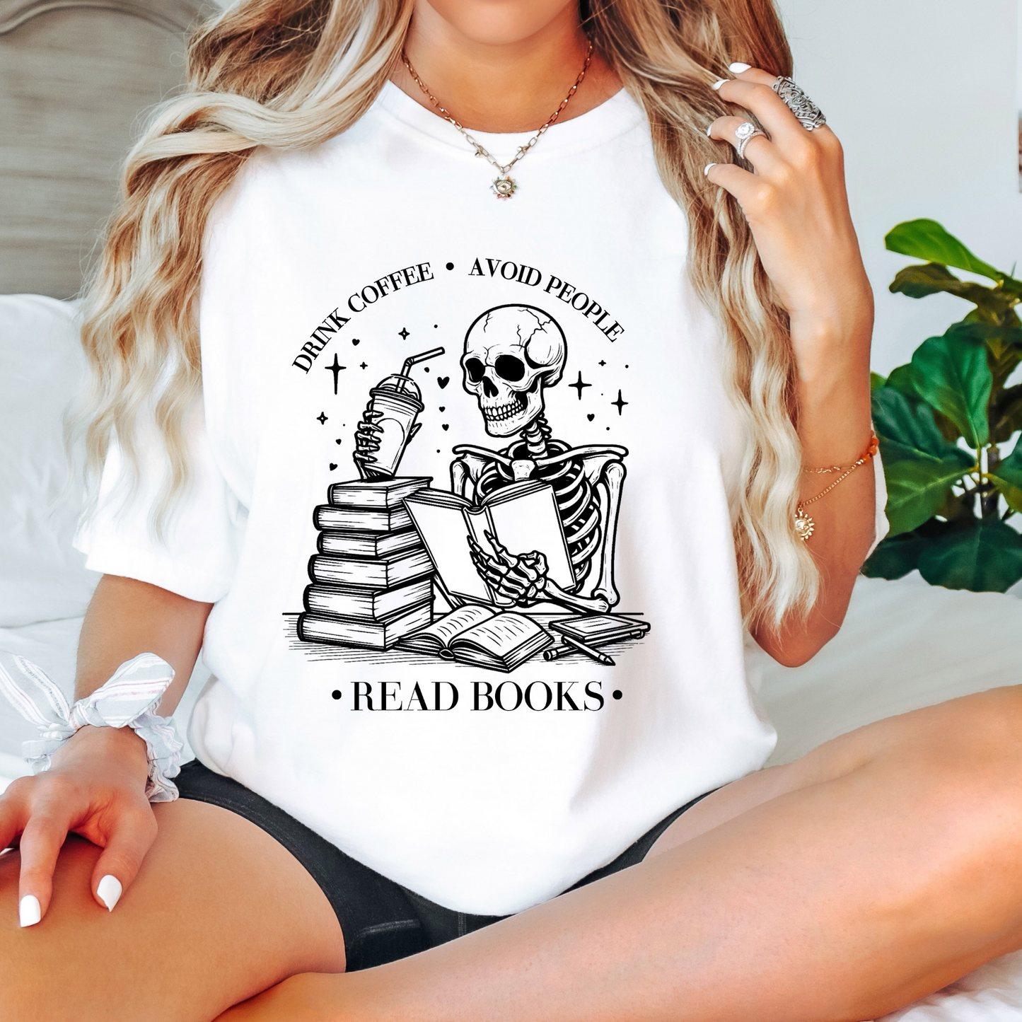 Drink Coffee, Avoid People, Read Books - Shirt