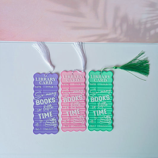 Library Card Bookmarks