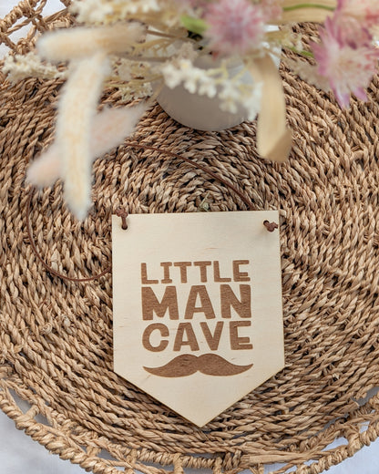 Little Man Cave - Wooden Sign